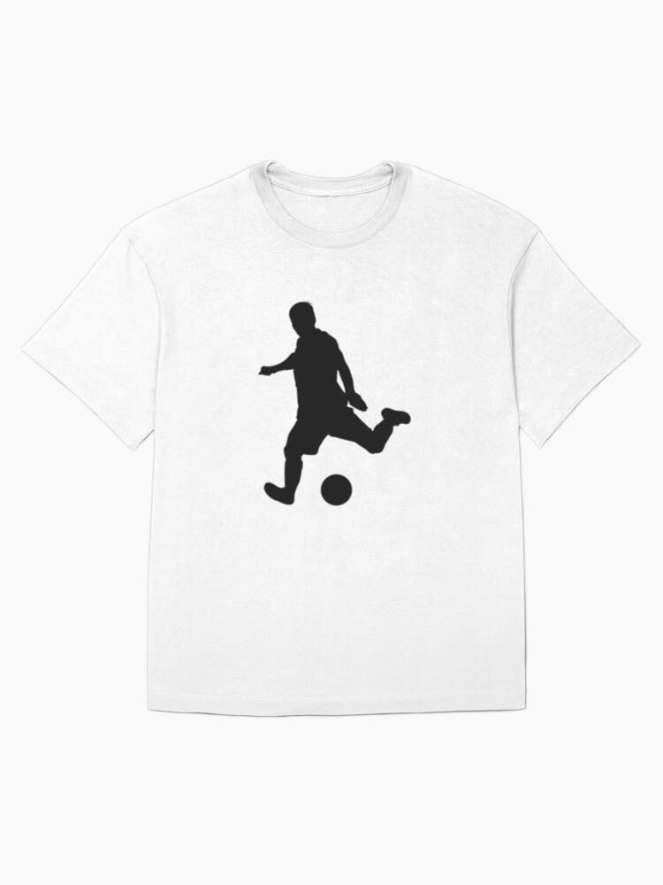 Soccer Player Kicking Ball Oversized T-Shirt - Image 4