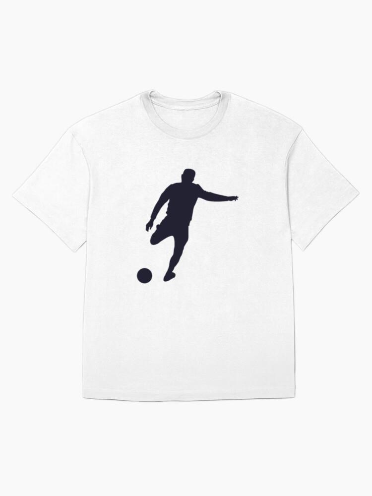 Soccer Player Silhouette Oversized T-Shirt - Image 4