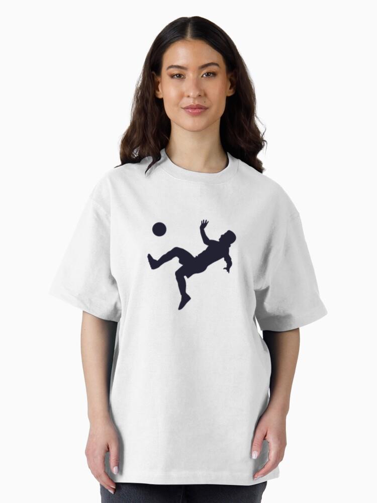 Soccer Shooting Silhouette Oversized T-Shirt - Image 3