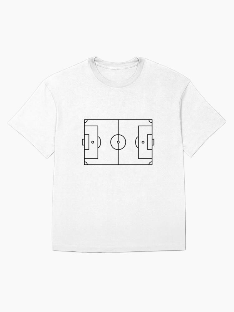 Soccer Sport Court Stroke Oversized T-Shirt - Image 4