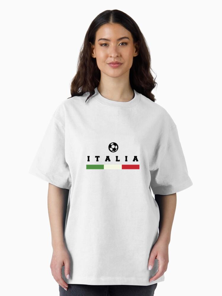 Soccer Sticker Allusive To Italy Oversized T-Shirt - Image 3
