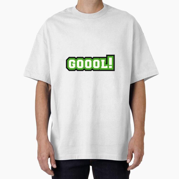 Soccer Sticker With The Word Gol Oversized T-Shirt 