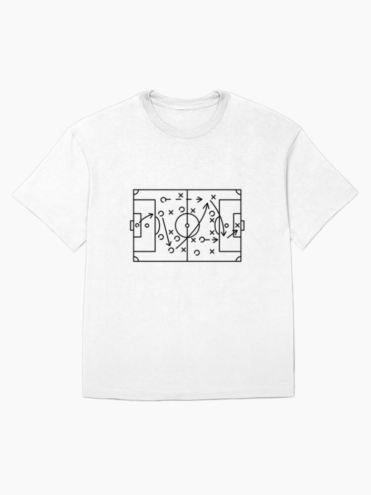 Soccer Strategy Stroke Oversized T-Shirt - Image 4