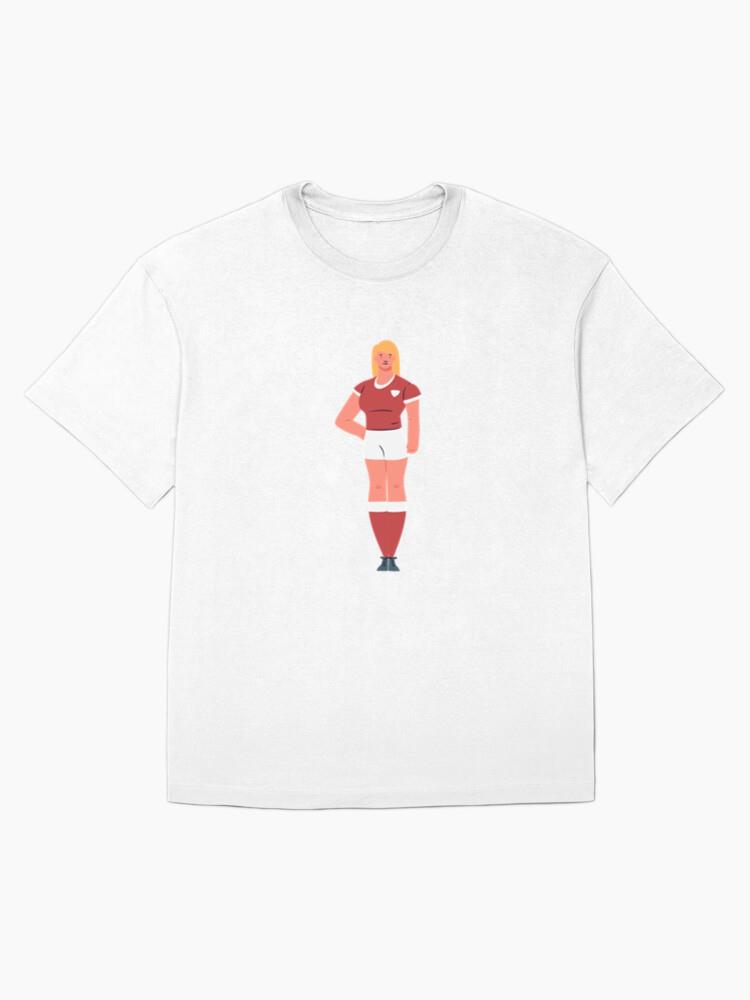 Soccer Woman Player Standing Oversized T-Shirt - Image 4