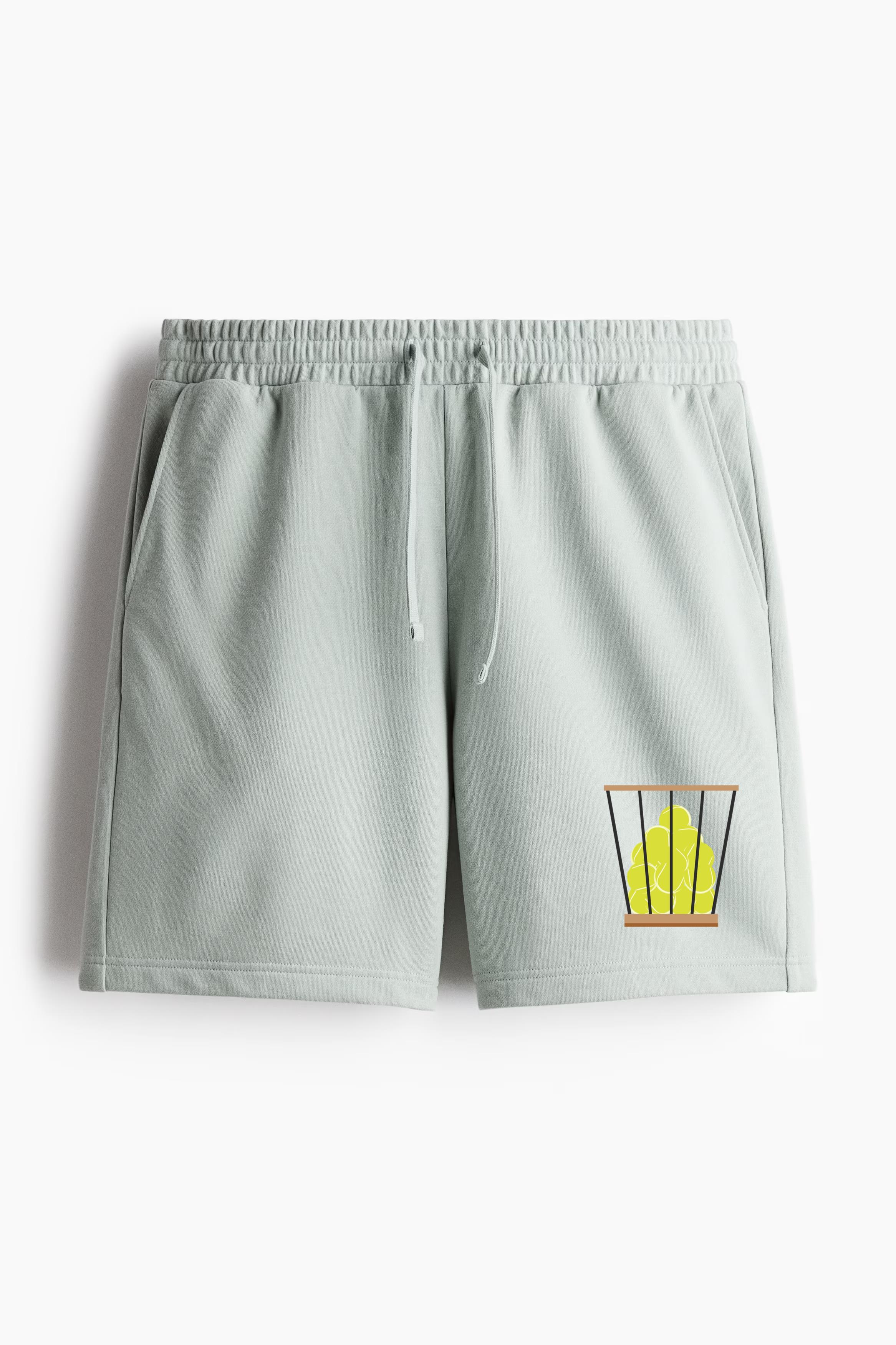 Tennis Balls Basket Icon Relaxed-Fit Shorts
