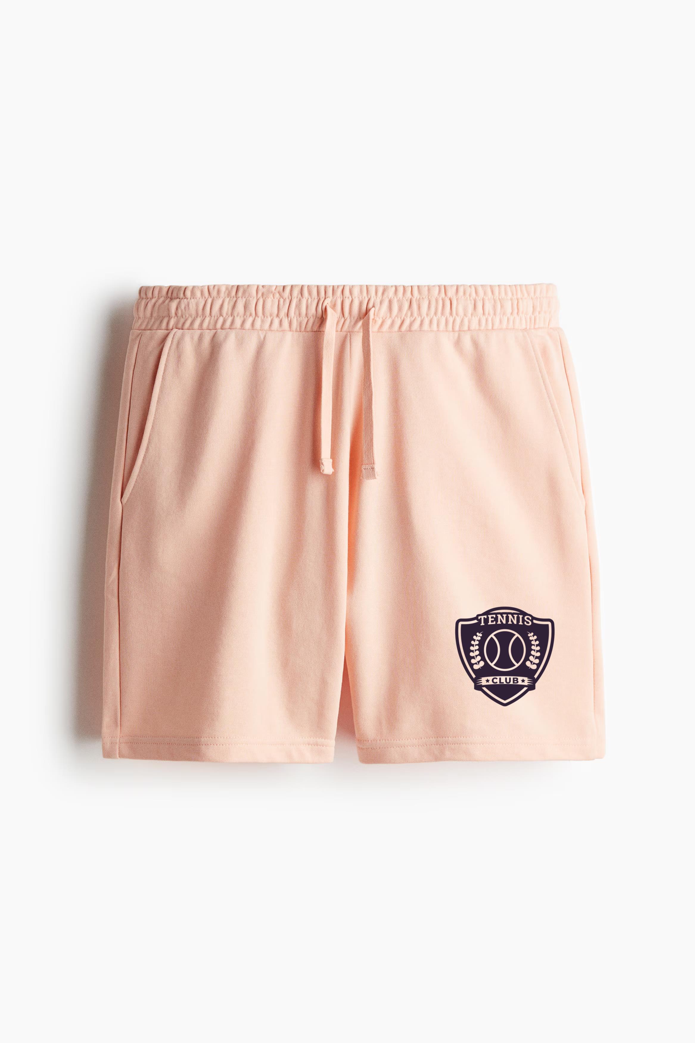 Tennis Club Ball Branch Badge Sticker Relaxed-Fit Shorts - Image 3