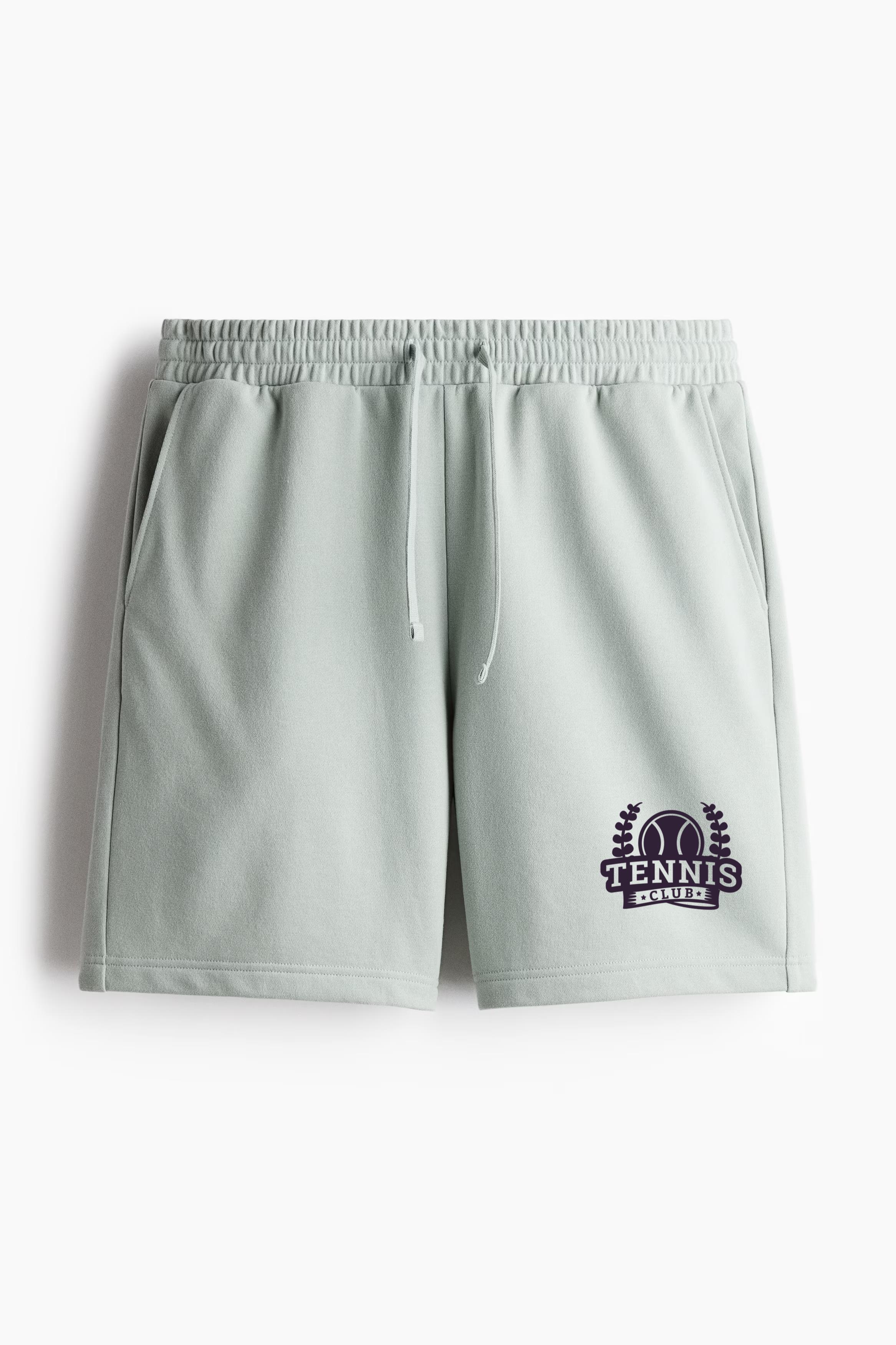 Tennis Club Branch Ball Badge Sticker Relaxed-Fit Shorts