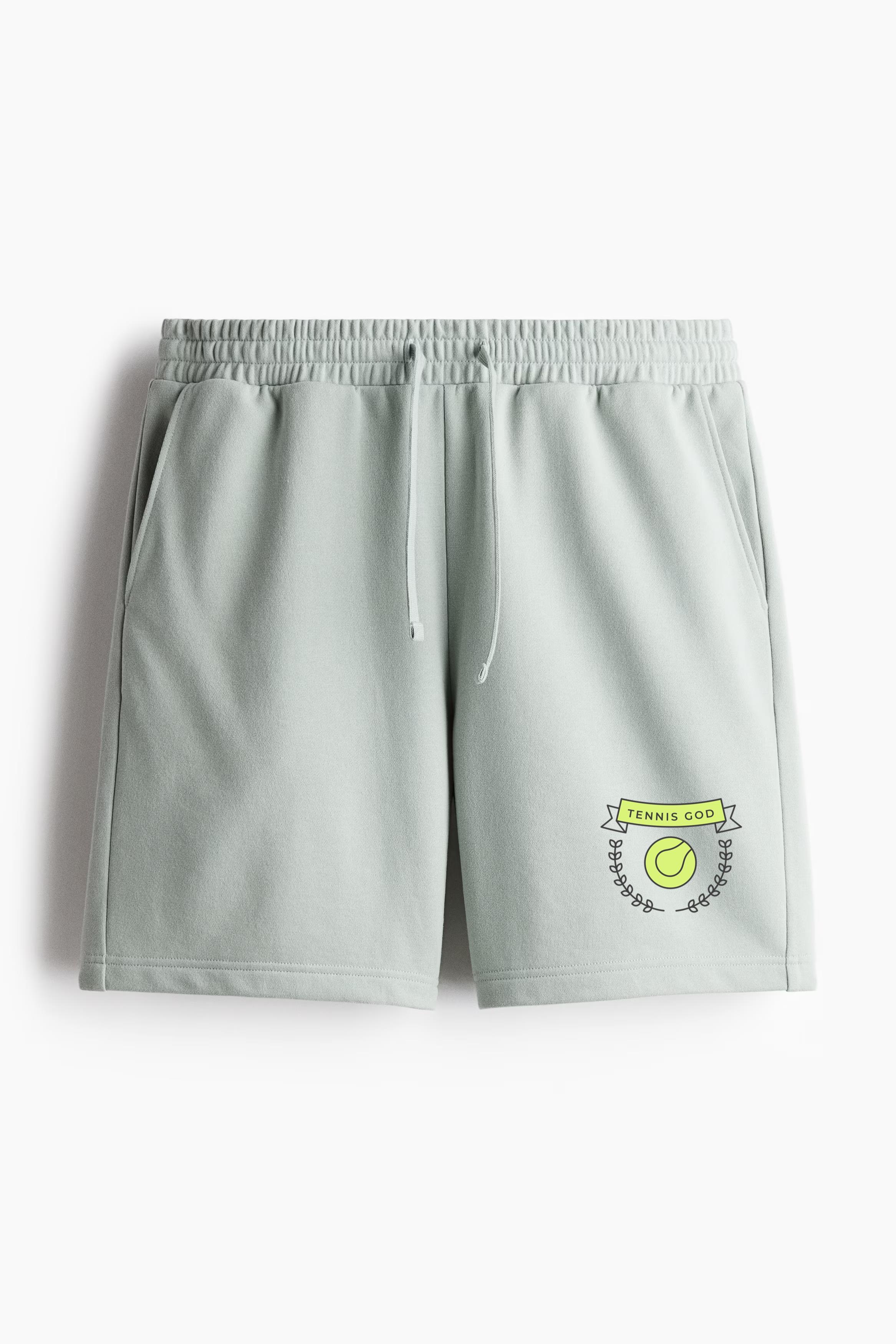 Tennis God Ball Branch Colored Badge Sticker Relaxed-Fit Shorts