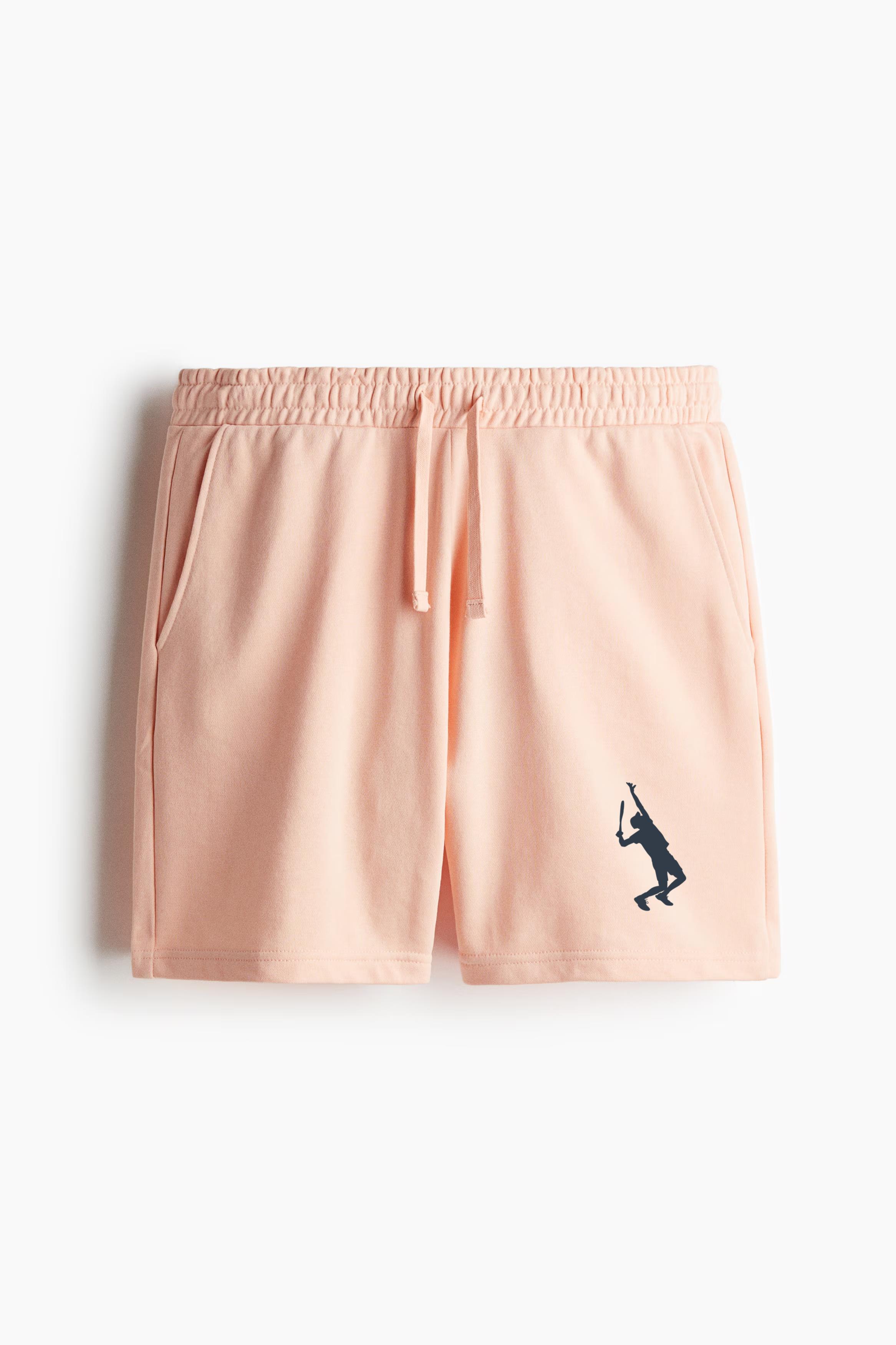 Tennis Player Sport Man Silhouette Relaxed-Fit Shorts - Image 3