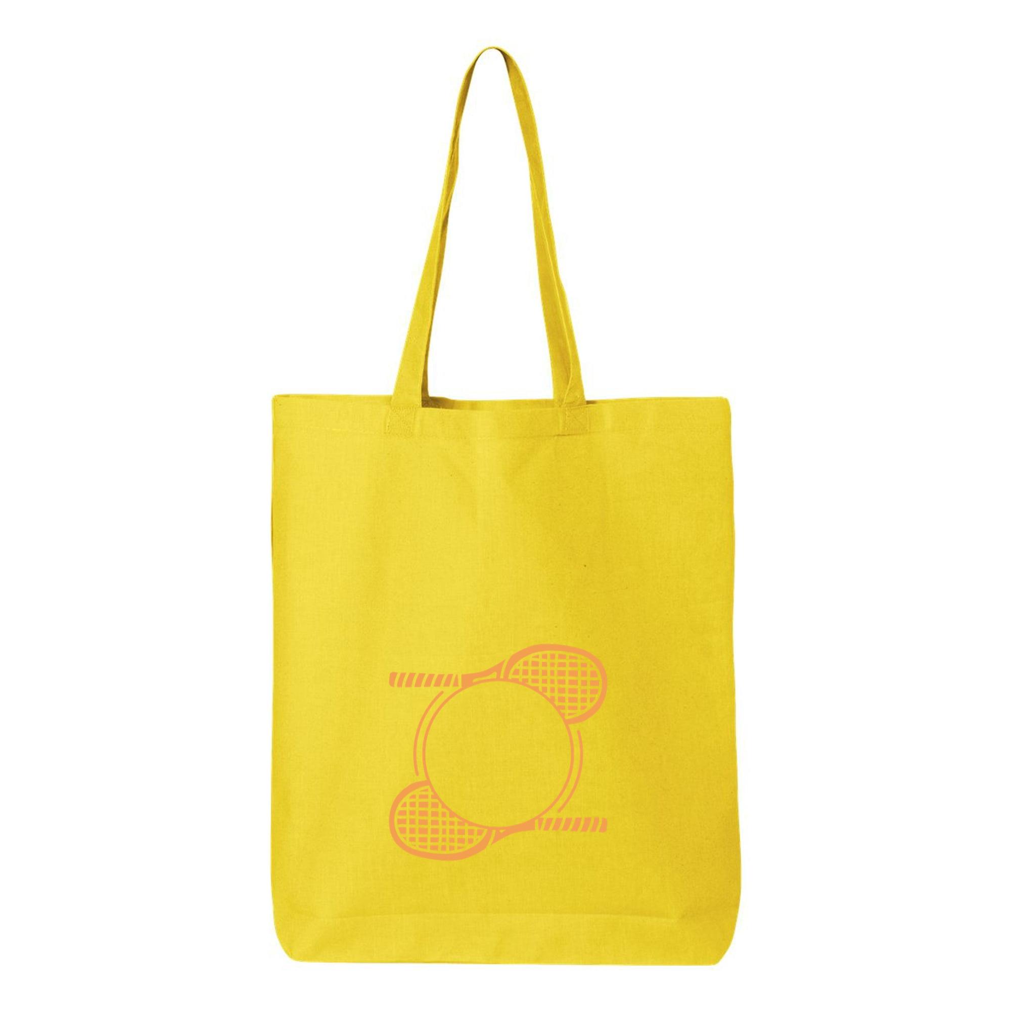 Tennis Racket In A Circle Canvas Tote Bag - Image 4