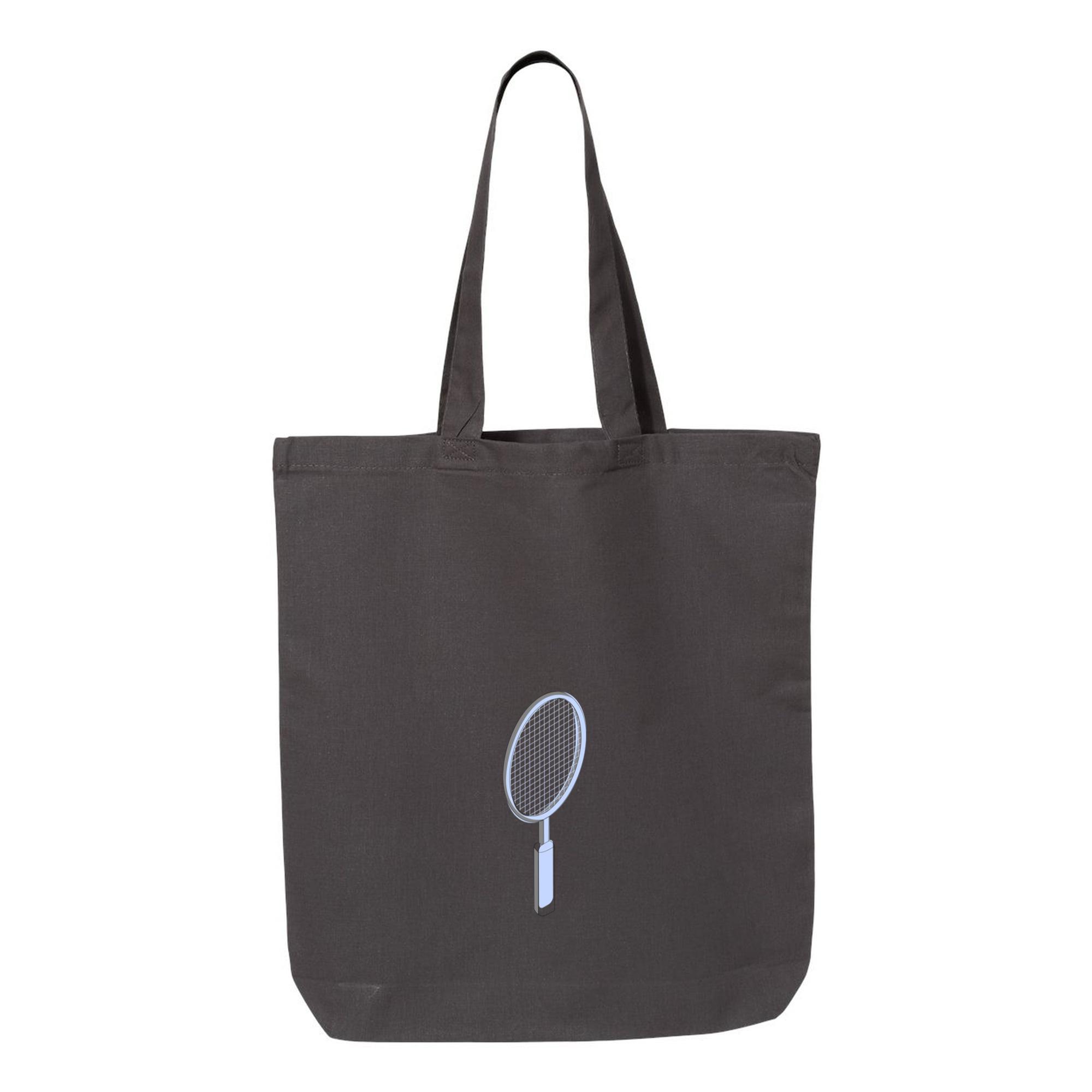 Tennis Racquet Isometric Canvas Tote Bag - Image 3