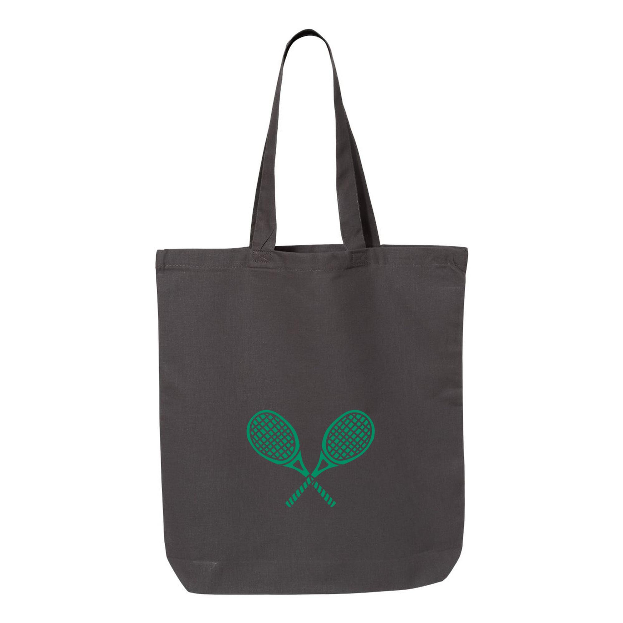 Tennis Racquets Cut Out Doodle Canvas Tote Bag - Image 3