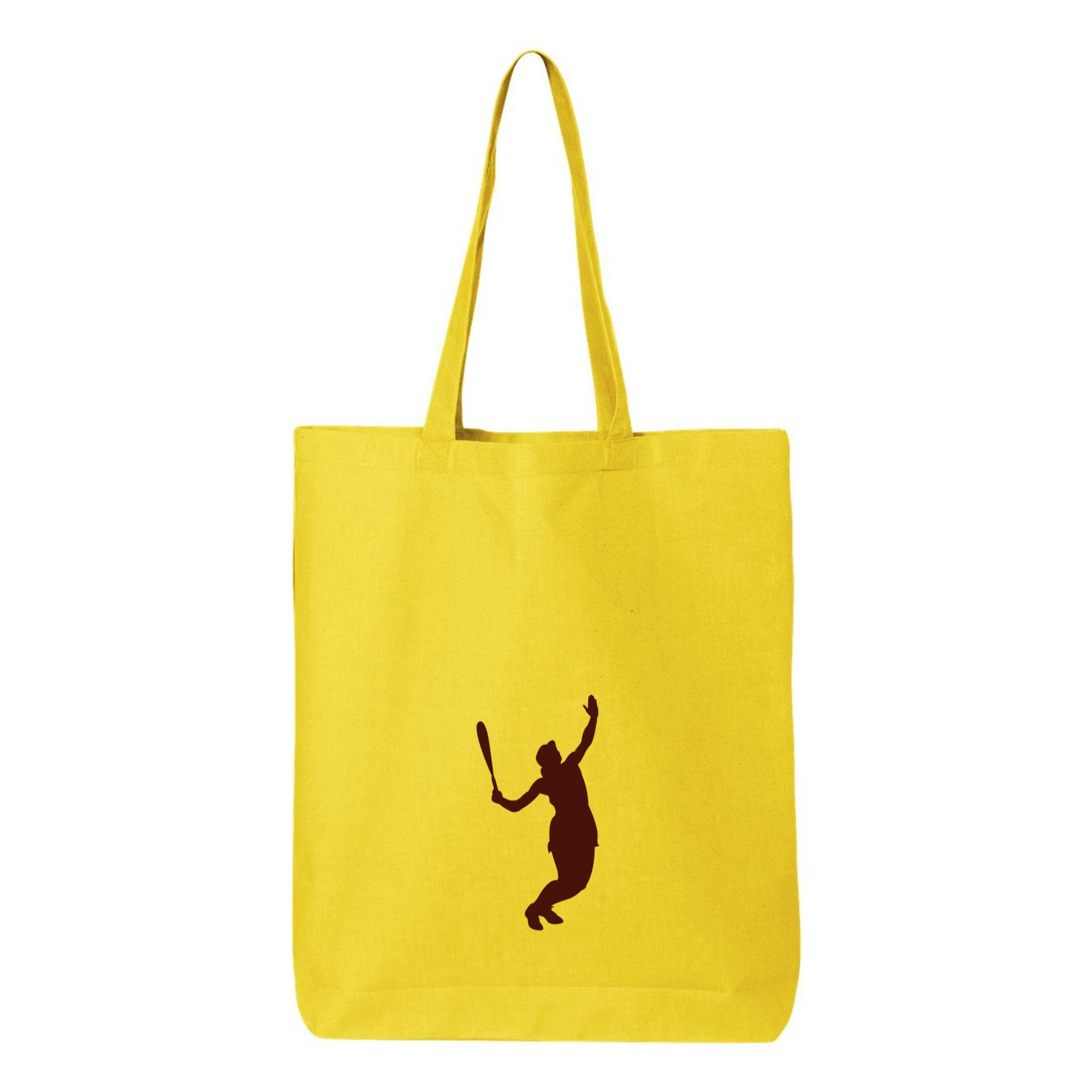 Tennis Service White Sport Canvas Tote Bag - Image 4