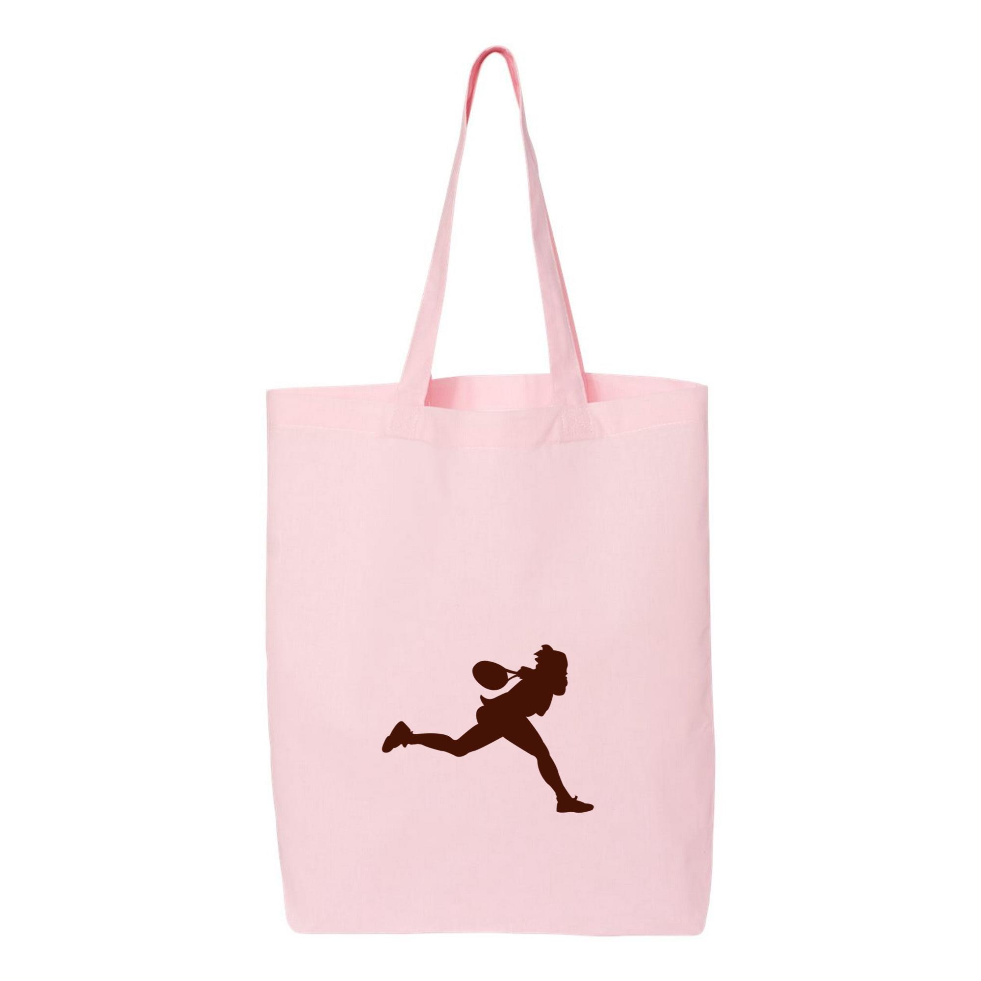Tennis Shot White Sport Canvas Tote Bag - Image 2