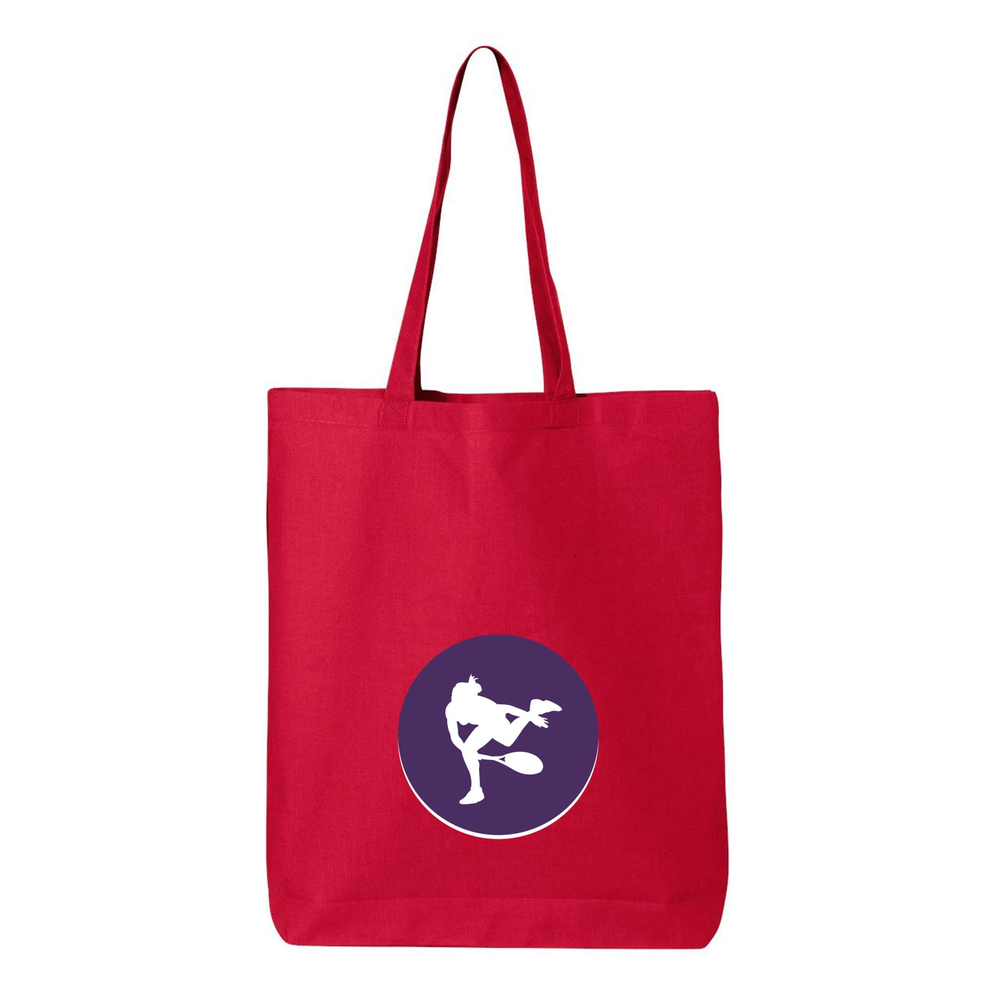 Tennis Sport Circle Icon Canvas Tote Bag 