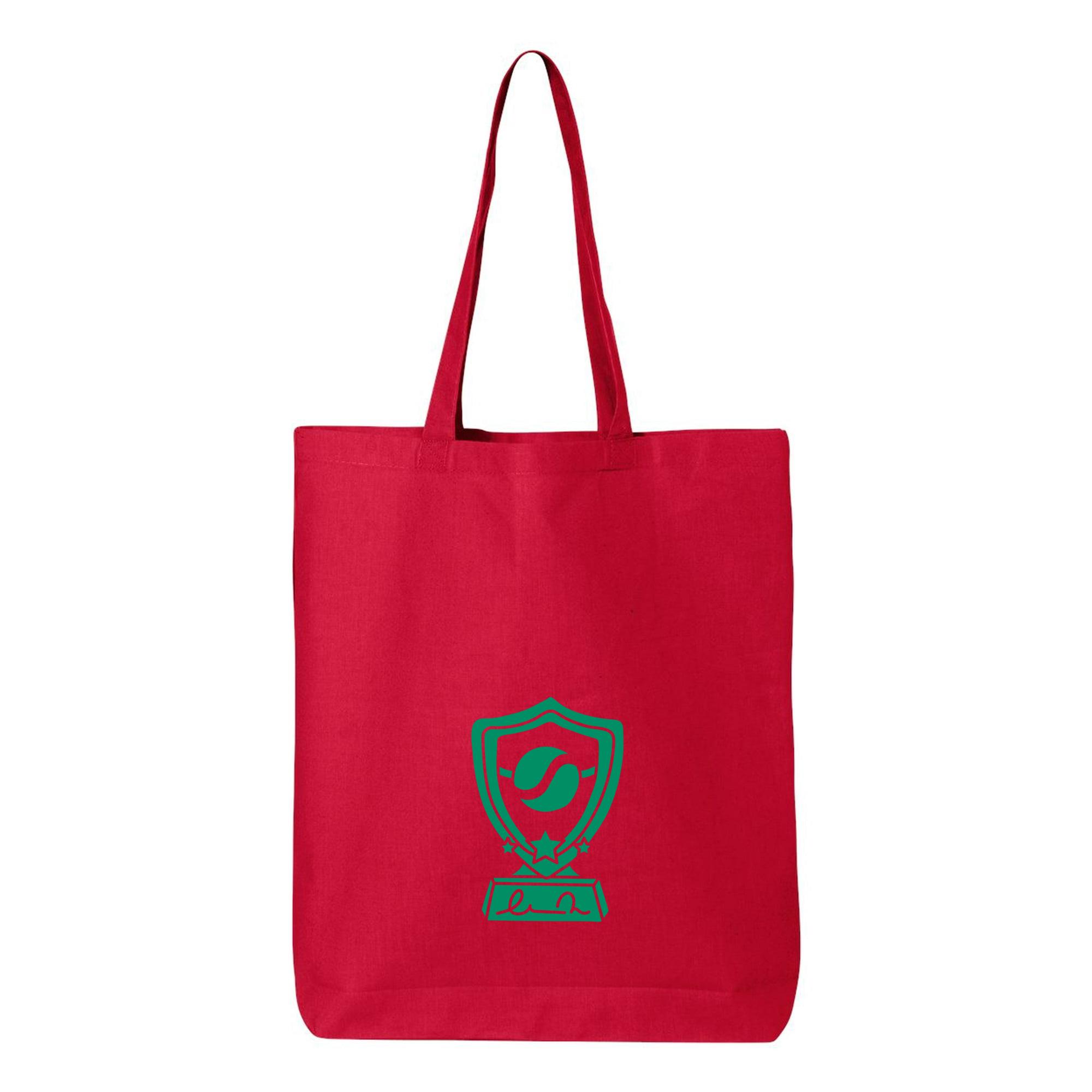 Tennis Trophy Cut Out Doodle Canvas Tote Bag 